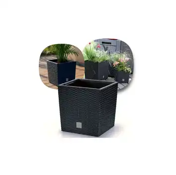Donica Rato Low 32 cm kwadratowa 32 L z wkładem DRTS325L antracyt