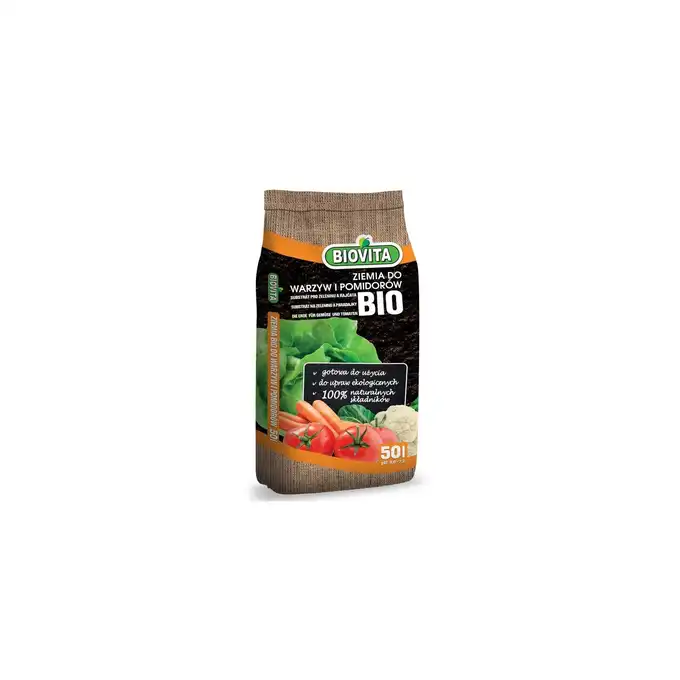 Gotowe podłoże BIO Ziemia do warzyw i pomidorów Biovita 50L