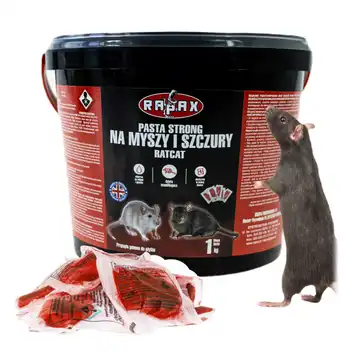 RAPAX Pasta do zwalczania dużych gryzoni RATCAT 1 kg