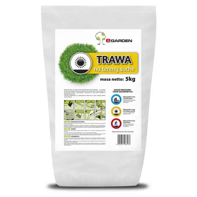 Trawa Na Tereny Suche Piaszczyste Nasłonecznione 5kg - Wytrzymała