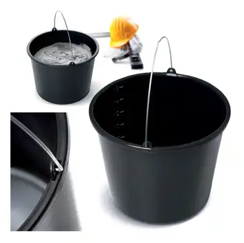 Wiadro budowlane Bucket 16 L czarny PROSPERPLAST