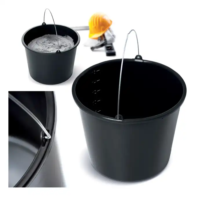 Wiadro budowlane Bucket 16 L czarny PROSPERPLAST