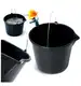 Wiadro budowlane Bucket Z LEJKIEM 12L czarne Prosperplast