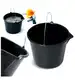 Wiadro budowlane Bucket Z LEJKIEM 16L czarne Prosperplast