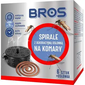 BROS SPIRALE NA KOMARY Z DEKORACYJNĄ OSŁONKĄ