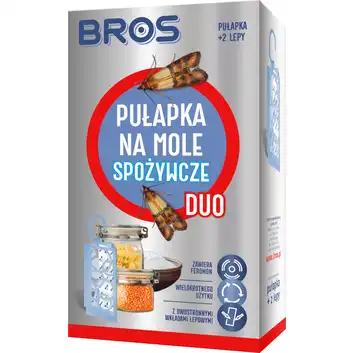 BROS pułapka na mole spożywcze DUO + 2 wkłady