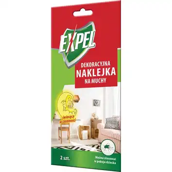 Dekoracyjna naklejka muchy - święcąca w ciemności 2szt Expel