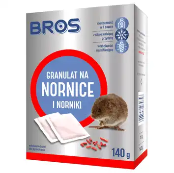 NORNIT Granulat na nornice i norniki 140 g BROS