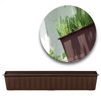 Skrzynka balkonowa Agro 70 cm brąz PROSPERPLAST