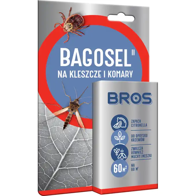 Bagosel preparat do oprysku ogrodu przeciw komarom i kleszczom 30ml BROS