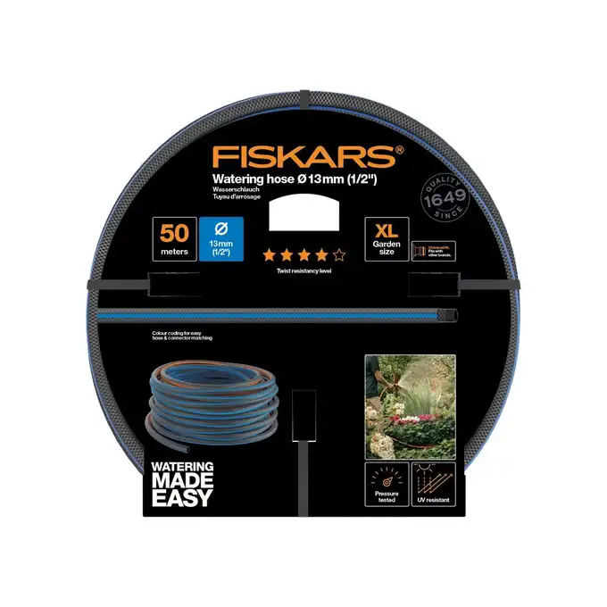 Fiskars Wąż Ogrodowy 13mm (1/2) 50m - Q4