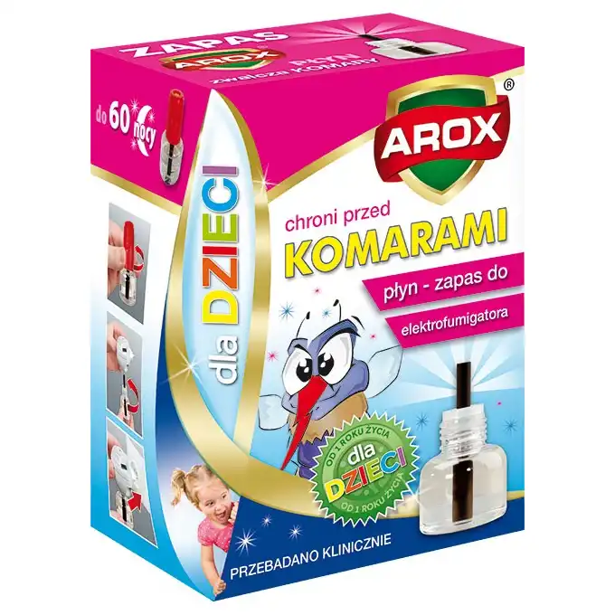 Płyn zapasowy do elektrofumigatora dla dzieci 45ml AROX