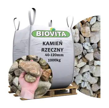 BIG BAG Kamień Rzeczny BIOVITA 40-120mm 1000kg TONA