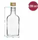 Butelka, piersiówka na nalewki + zakrętka 200ml 10 szt.