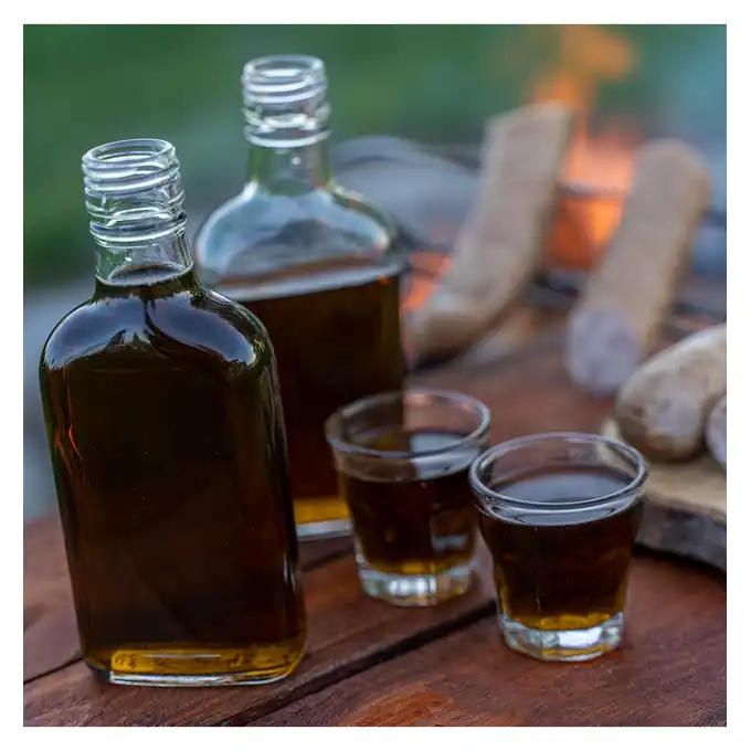 Butelka, piersiówka na nalewki + zakrętka 200ml 10 szt.