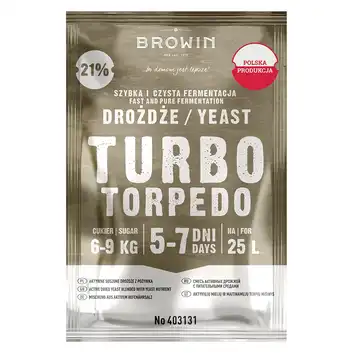 DROŻDŻE GORZELNICZE TURBO 5-7DNI 21% 100g