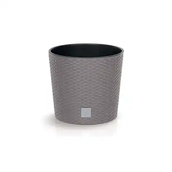 Donica Rato Round 30 cm okrągła 15,3 L z wkładem DRTUS300L mocca