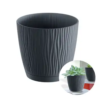Doniczka SANDY P DSY110P z podstawką antracyt 10,8 cm Prosperplast