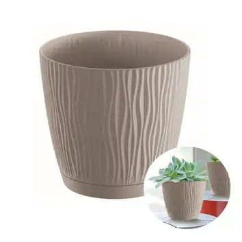 Doniczka SANDY P DSY110P z podstawką mocca 10,8 cm Prosperplast