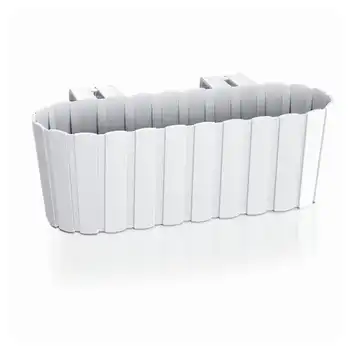 Doniczka balkonowa 40 cm wisząca Boardee Hook 4,9L biały Prosperplast