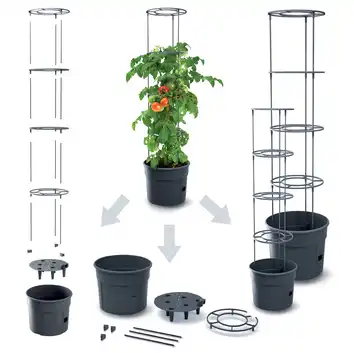 Doniczka do uprawy pomidorów, warzyw, owoców Tomato Grower 12L antracyt