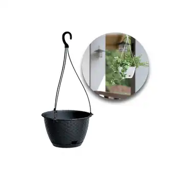 Doniczka wisząca Ratolla Round antracyt 24 cm Prosperplast
