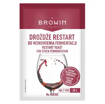 Drożdże restart do wznowienia fermentacji
