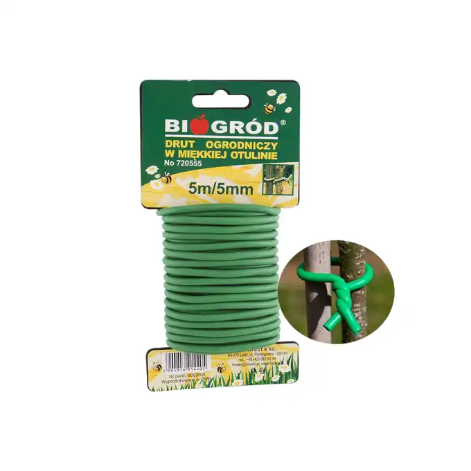 Drut ogrodniczy w miękkiej otulinie 5m/5mm