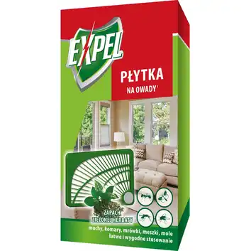 EXPEL płytka na owady zapach zielona herbata
