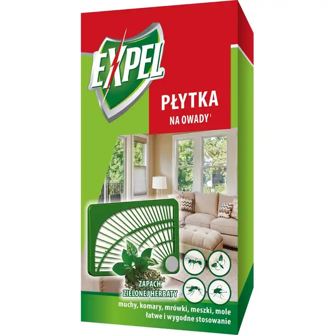 EXPEL płytka na owady zapach zielona herbata