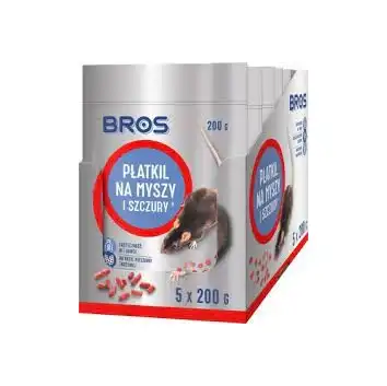 BROS - płatki na myszy i szczury 1kg - 5 x doypack 200g