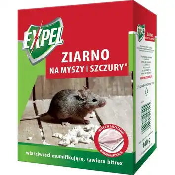 EXPEL Ziarno na myszy i szczury 140g
