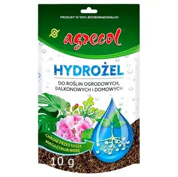 Hydrożel super absorbent, eko preparat magazynujący wodę 10 g Agrecol