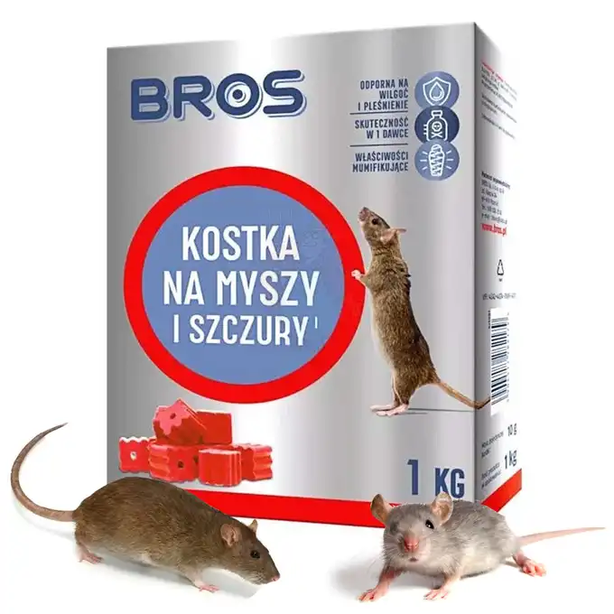 Kostka na myszy i szczury 1 kg BROS