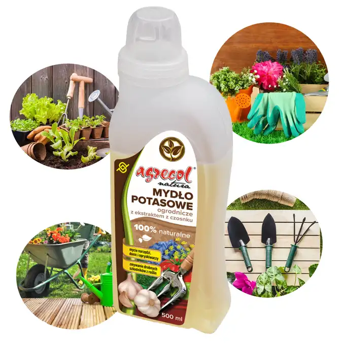 Mydło potasowe ogrodnicze Czosnkowe w płynie 500 ml Agrecol