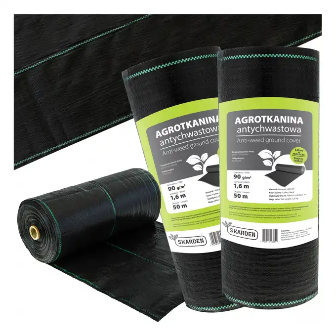 Agrotkanina ogrodnicza Skarden 1,6x100 m, 90 g/m2 czarna