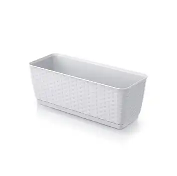 Doniczka balkonowa 40 cm Ratolla Case P 6L biały Prosperplast