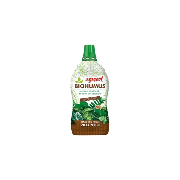 Nawóz Biohumus do roślin zielonych monster zamiokulkasów i fikusów0,5 l AGRECOL