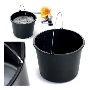 Wiadro budowlane Bucket 20 L czarny PROSPERPLAST