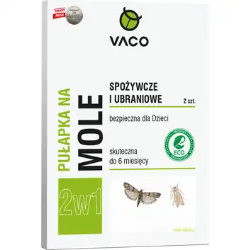 VACO ECO Pułapka na mole ubraniowe i spożywcze (2w1) 2 szt.