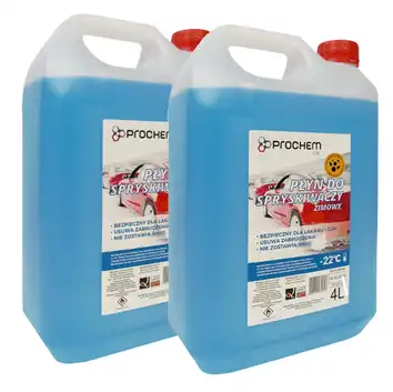 Zestaw 2x4L zimowy płyn do spryskiwaczy Prochem -22°C