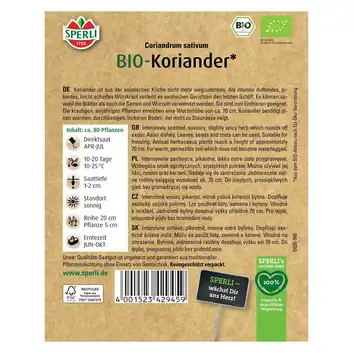 BIO Kolendra siewna '' Nasiona PREMIUM Sperli