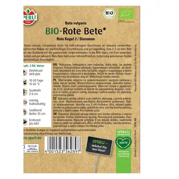BIO burak ćwikłowy 'Rote Kugel 2/Sturoman' Nasiona PREMIUM Sperli