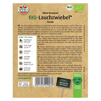 BIO cebula siedmiolatka 'Parade' Nasiona PREMIUM Sperli