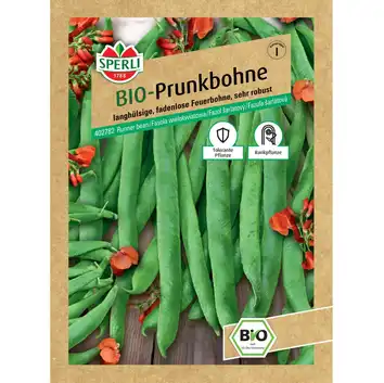 BIO fasola wielokwiatowa 'Lady Di' Nasiona PREMIUM Sperli