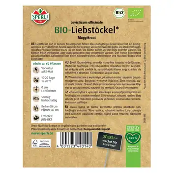 BIO lubczyk ogrodowy 'Maggikraut' Nasiona PREMIUM Sperli