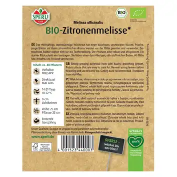 BIO melisa cytrynowa '' Nasiona PREMIUM Sperli