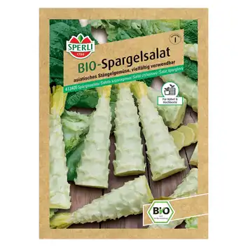 BIO sałata szparagowa 'Chinesische Keule' Nasiona PREMIUM Sperli