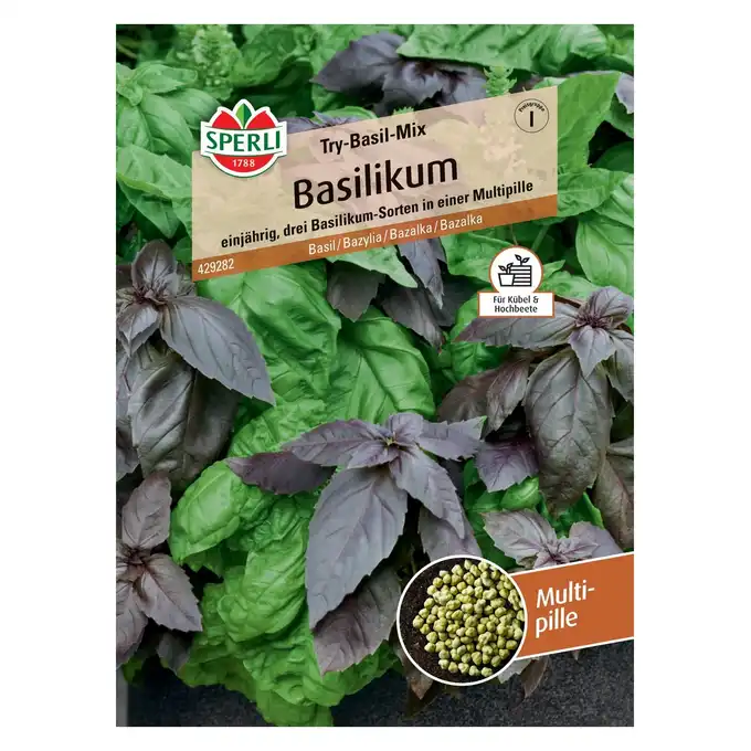 Bazylia 'Try-Basil-Mix' Nasiona PREMIUM Sperli