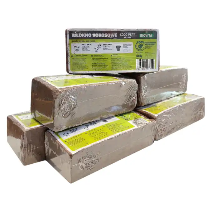 Biovita włókno kokosowe coco peat brykiet 650g 8-9L